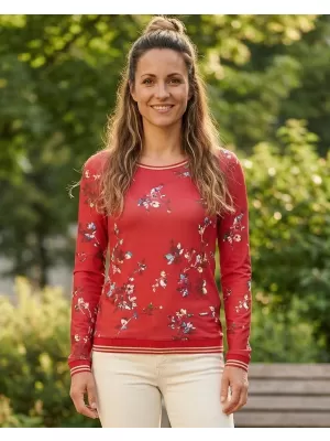 Női póló ALTISPORT DEVANA PIROS