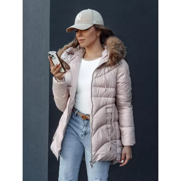  Női kabát DSTREET WINTERCHIC RÓZSASZÍN 