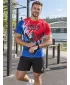 Férfi funkcionális kompressziós ing rövid ujjú prémium ALTISPORT VOJ/ALM036TR04 OROSZLÁN