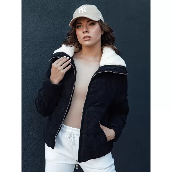  Női kabát DSTREET TRENDYGLAM TY4357 FEKETE 