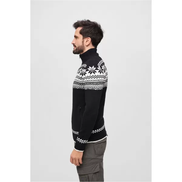  Férfi pulóver BRANDIT CARDIGAN NORWEGER BD5030 FEKETE 