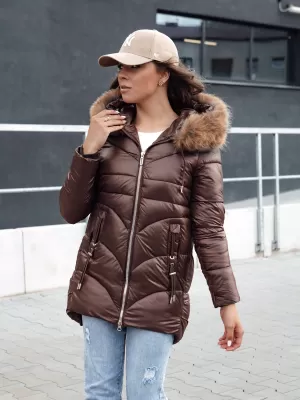 Női kabát DSTREET WINTERCHIC KARAMELLA