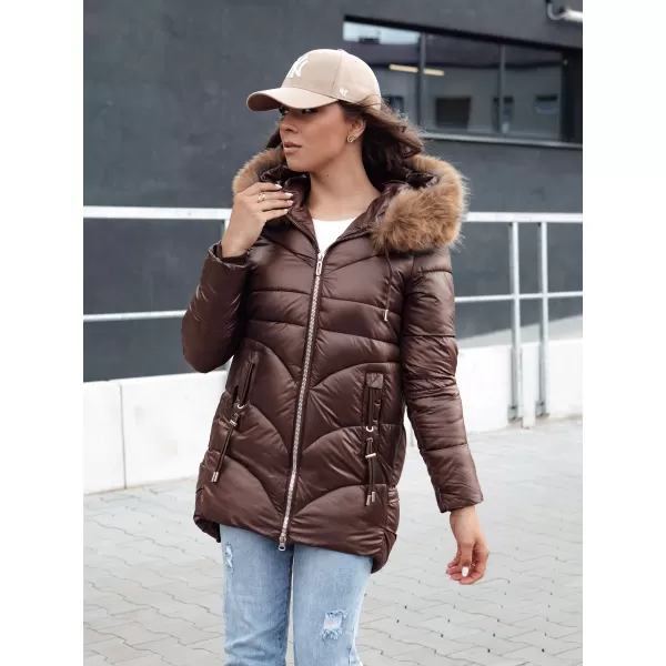  Női kabát DSTREET WINTERCHIC KARAMELLA 