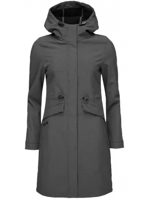 Női softshell kabát LOAP LUNARA SÖTÉTSZÜRKE