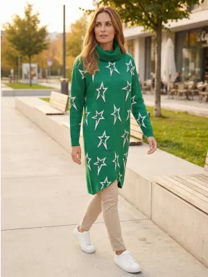 Női pulóver KIXMI TONYA ZÖLD