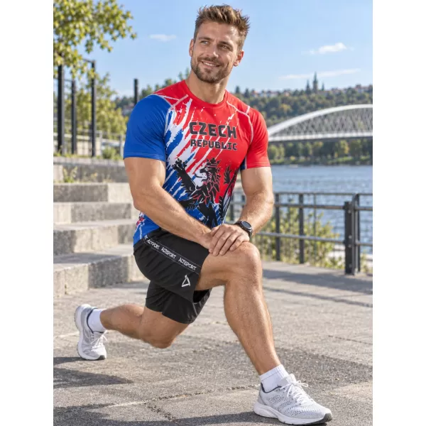  Férfi funkcionális kompressziós ing rövid ujjú prémium ALTISPORT VOJ/ALM036TR04 OROSZLÁN 