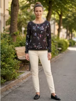 Női póló ALTISPORT DEVANA FEKETE
