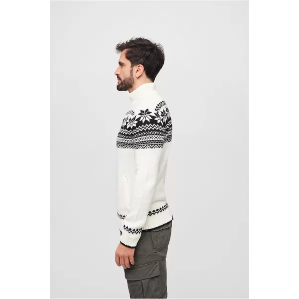  Férfi pulóver BRANDIT CARDIGAN NORWEGER BD5030 FEHÉR 