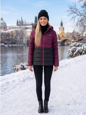 Női kabát KIXMI TAIFA RÓZSASZÍN