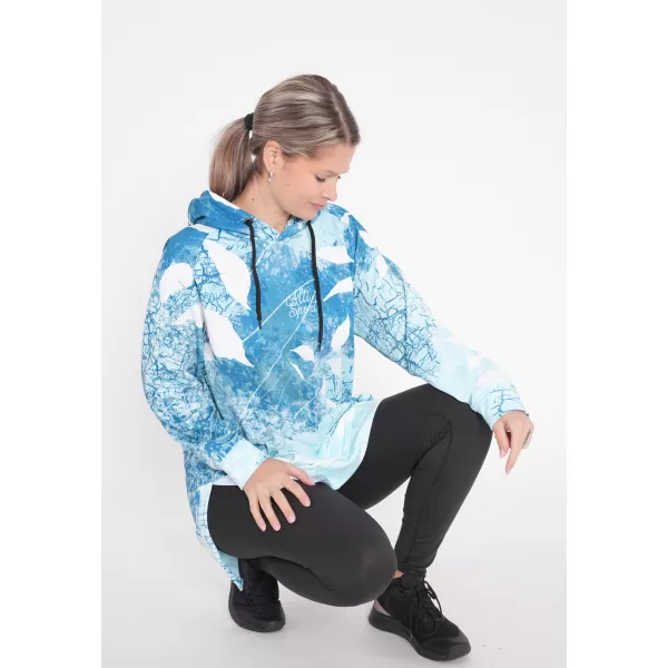  Prémium női funkcionális hosszabbított pulóver ALTISPORT VOJ/ALW020MI03 KÉK 