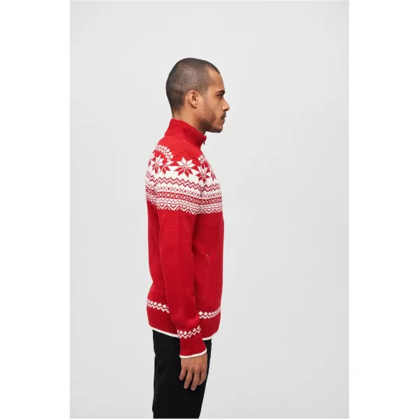  Férfi pulóver BRANDIT CARDIGAN NORWEGER BD5030 PIROS 
