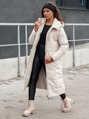 Télikabát DSTREET GLAMPUFF BÉZS