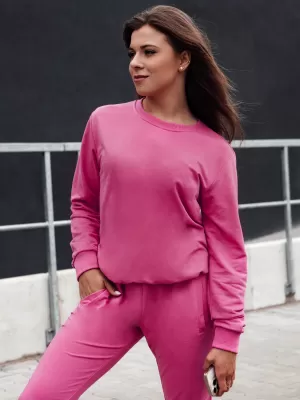 Női pulóver DSTREET GLAMFLAIR BY1317 RÓZSASZÍN