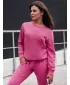 Női pulóver DSTREET GLAMFLAIR BY1317 RÓZSASZÍN