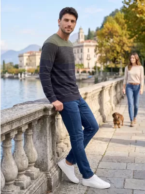 Férfi póló ALTISPORT DAIRUS KHAKI