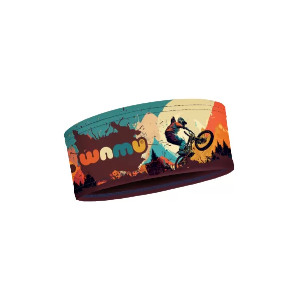 Gyermek sport fejpánt MOUNTAIN BIKE MULTICOLOR WAMU 