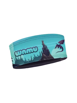 Gyermek sport fejpánt DRAGON FANTASY BLUE WAMU
