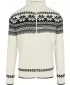 Férfi pulóver BRANDIT CARDIGAN NORWEGER BD5030 FEHÉR