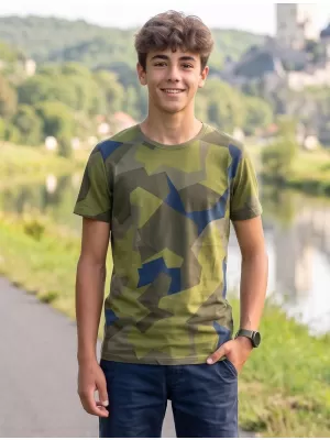 T -póló BRANDIT T BD6017 SVÉD CAMO