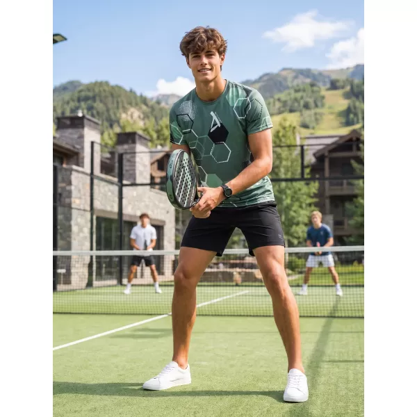  Férfi funkcionális prémium póló ALTISPORT VOJ/ALM037TR01 KHAKI/KATONAI 