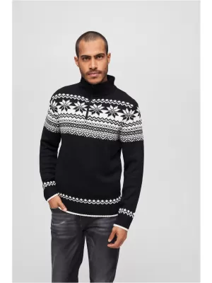 Férfi pulóver BRANDIT TROYER NORWEGER BD5029 FEKETE