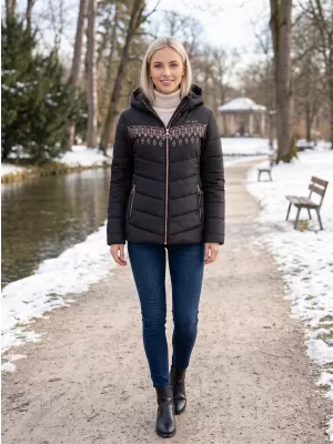 Női kabát ALTISPORT DELSY FEKETE