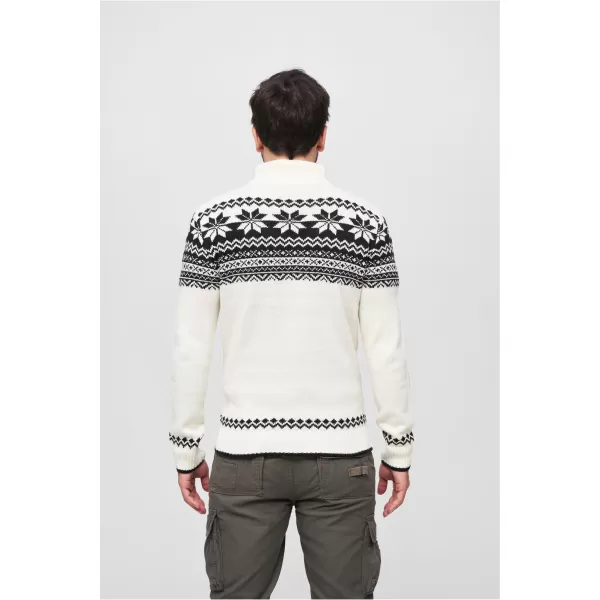  Férfi pulóver BRANDIT CARDIGAN NORWEGER BD5030 FEHÉR 