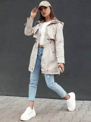 Női kabát DSTREET FASHLOVE TY4393 VILÁGOSSZÜRKE