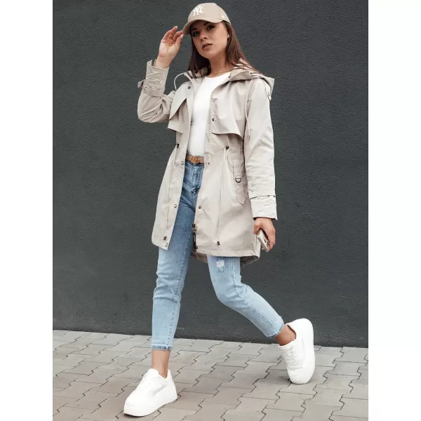  Női kabát DSTREET FASHLOVE TY4393 VILÁGOSSZÜRKE 