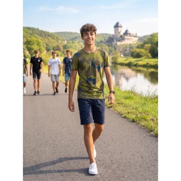  T -póló BRANDIT T BD6017 SVÉD CAMO 
