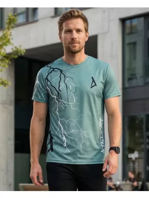 Férfi funkcionális prémium póló ALTISPORT VOJ/ALM004TR01 KHAKI/KATONAI