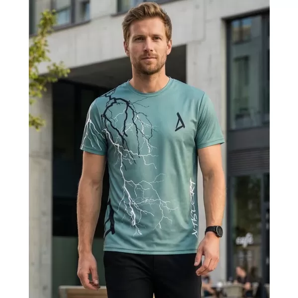  Férfi funkcionális prémium póló ALTISPORT VOJ/ALM004TR01 KHAKI/KATONAI 