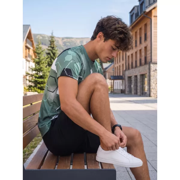  Férfi funkcionális prémium póló ALTISPORT VOJ/ALM037TR01 KHAKI/KATONAI 