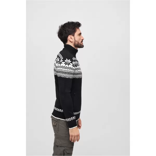  Férfi pulóver BRANDIT CARDIGAN NORWEGER BD5030 FEKETE 