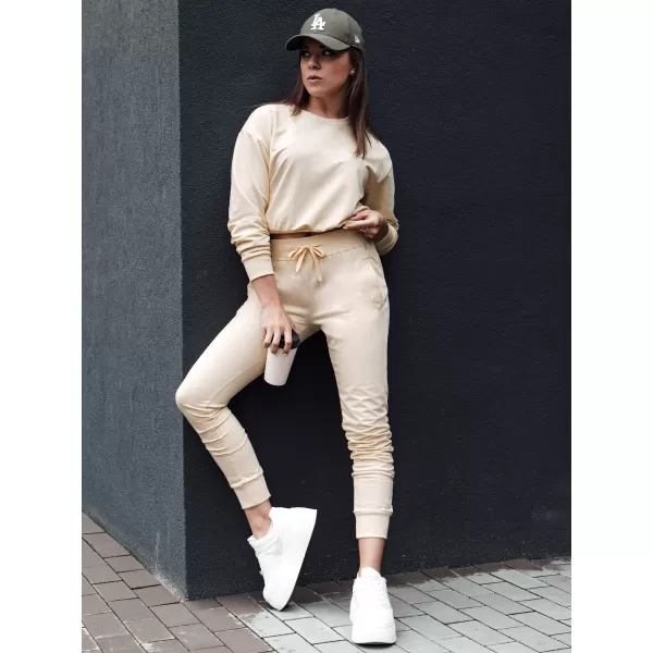  Női pulóver DSTREET CASUALVIBE BÉZS 