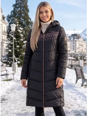 Női kabát ALTISPORT DONNA FEKETE