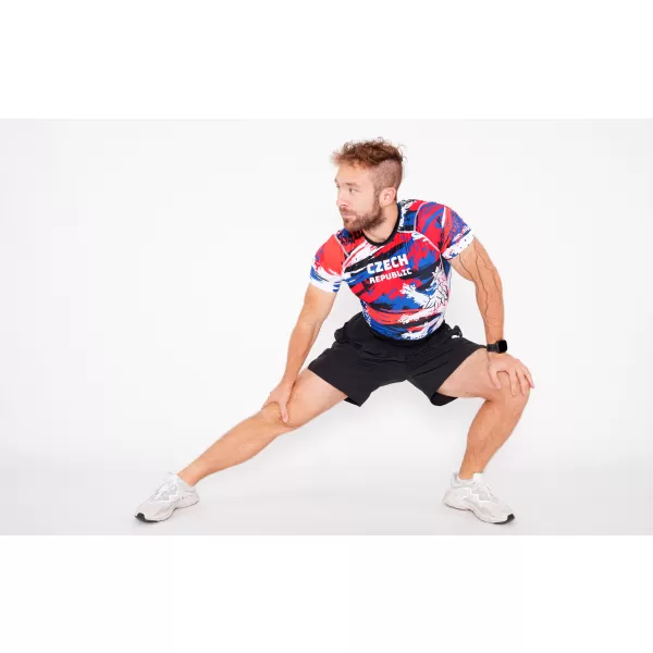  Férfi funkcionális kompressziós ing rövid ujjú prémium ALTISPORT VOJ/ALM036TR04 CSEH 