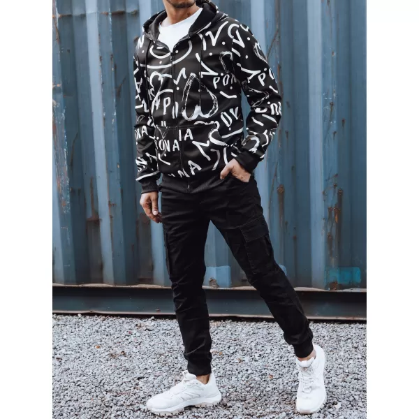  Férfi pulóver DSTREET BX5809 FEKETE 
