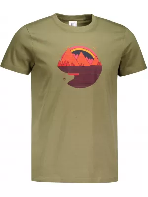 Férfi póló ALTISPORT ALM186129 KHAKI