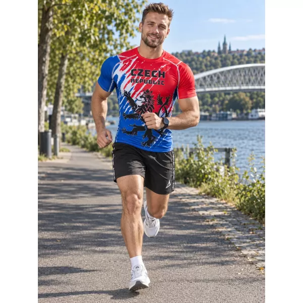  Férfi funkcionális kompressziós ing rövid ujjú prémium ALTISPORT VOJ/ALM036TR04 OROSZLÁN 
