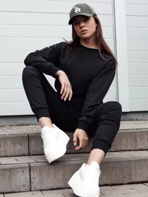Női pulóver DSTREET by1298 FEKETE