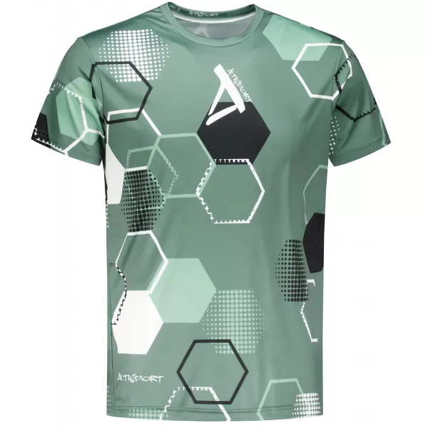  Férfi funkcionális prémium póló ALTISPORT VOJ/ALM037TR01 KHAKI/KATONAI 