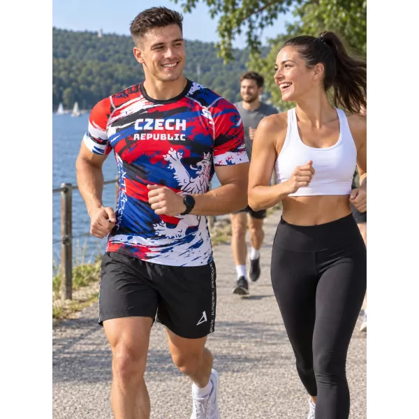  Férfi funkcionális kompressziós ing rövid ujjú prémium ALTISPORT VOJ/ALM036TR04 CSEH 