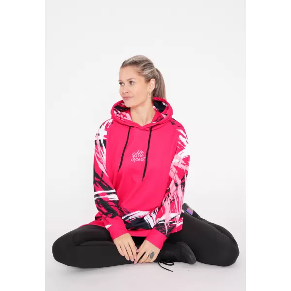  Prémium női funkcionális hosszabbított pulóver ALTISPORT VOJ/ALW039MI03 VIVA MAGENTA 