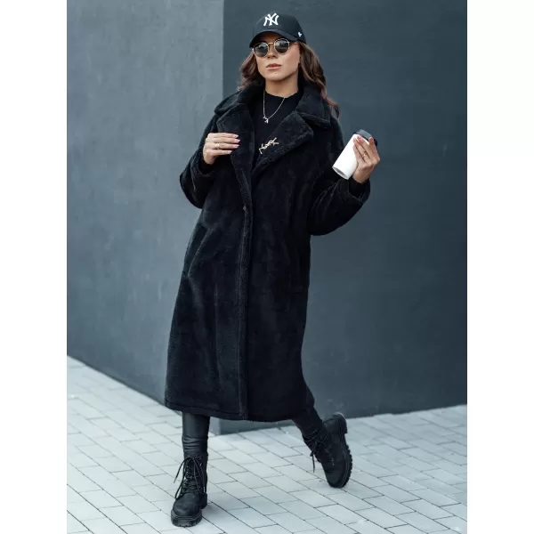  Télikabát DSTREET GLAMFUR FEKETE 