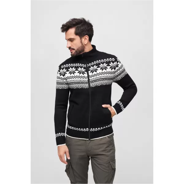  Férfi pulóver BRANDIT CARDIGAN NORWEGER BD5030 FEKETE 