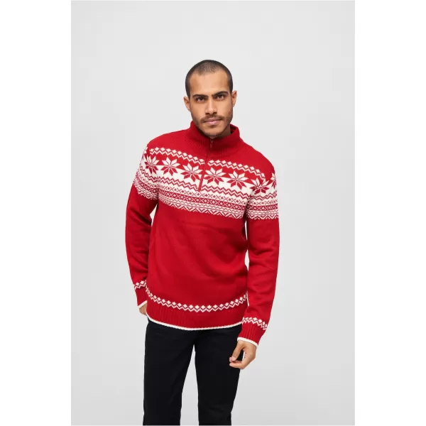  Férfi pulóver BRANDIT TROYER NORWEGER BD5029 PIROS 
