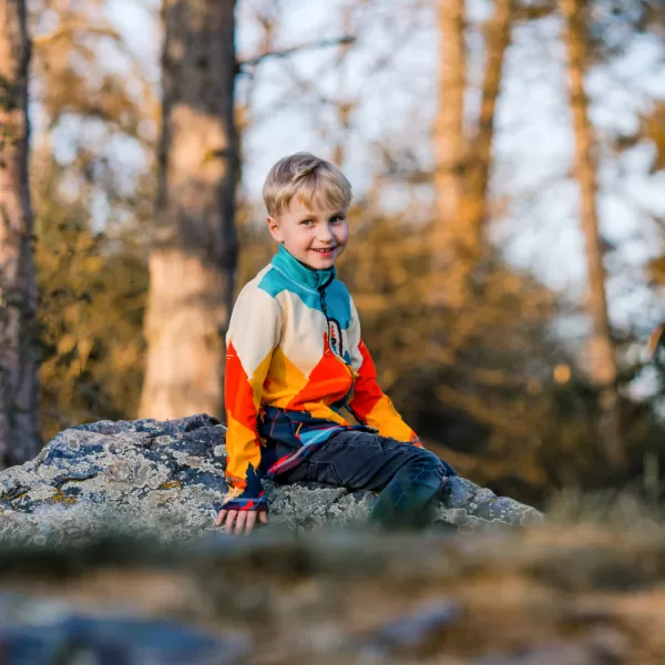  Gyermek polár pulóver WAMU MOUNTAIN BIKE ZÖLD 