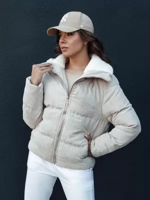 Női kabát DSTREET TRENDYGLAM TY4358 BÉZS