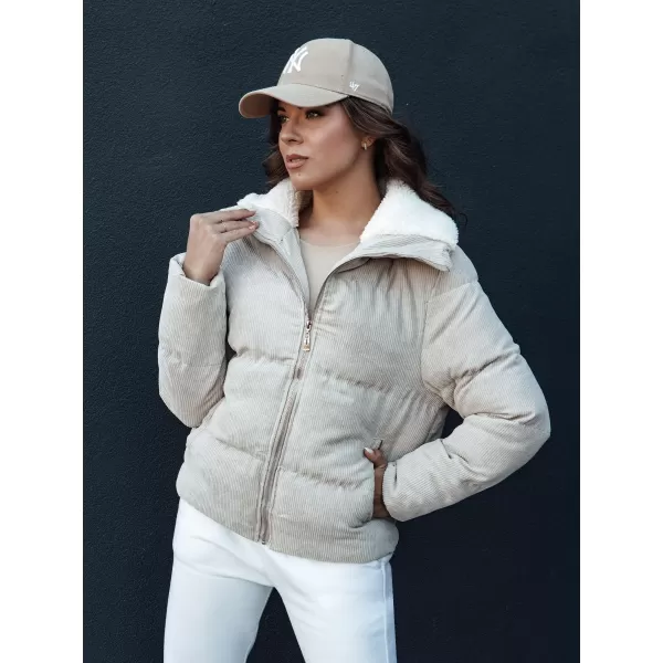  Női kabát DSTREET TRENDYGLAM TY4358 BÉZS 